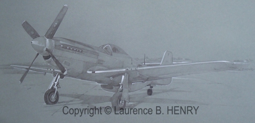 art aéronautique,dessin,avion,p51,mustang1