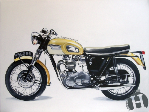 triumph,bonneville,art,réalisme